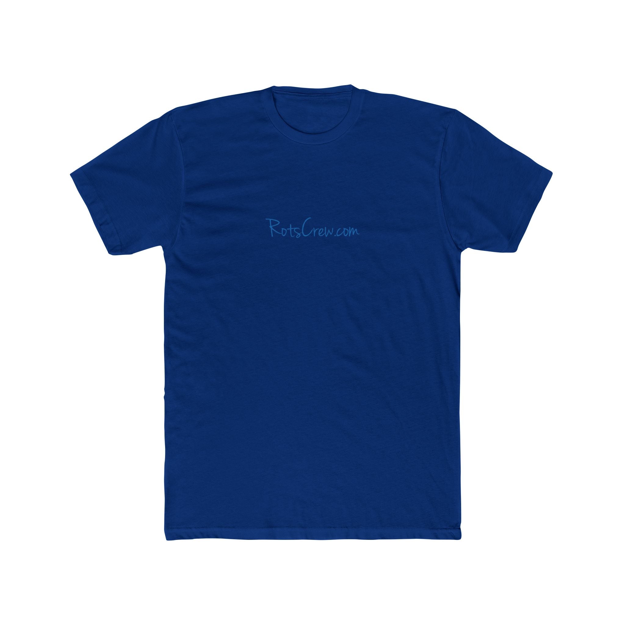 Rots Crew Blue Logo Men's Cotton Crew Tee