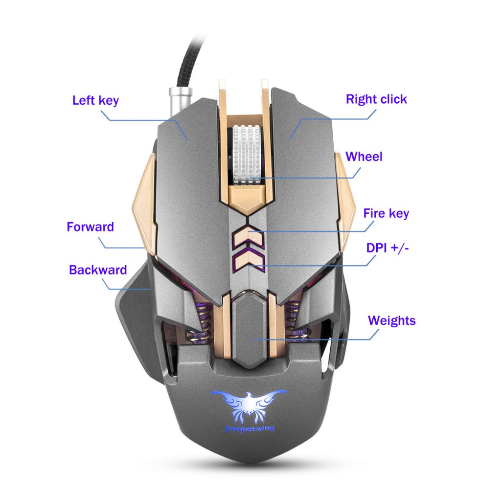 Combatwing CW30 PRO BLACK Cable Game Mouse