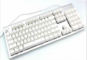 AOYEAH K102 Black on Black or White on Silver Keyboard