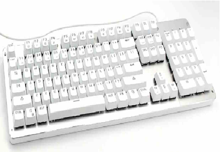 AOYEAH K109 Black on Black or White on Silver Keyboard