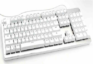 AOYEAH K109 Black on Black or White on Silver Keyboard